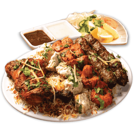 Mix BBQ Rice Platter Trays